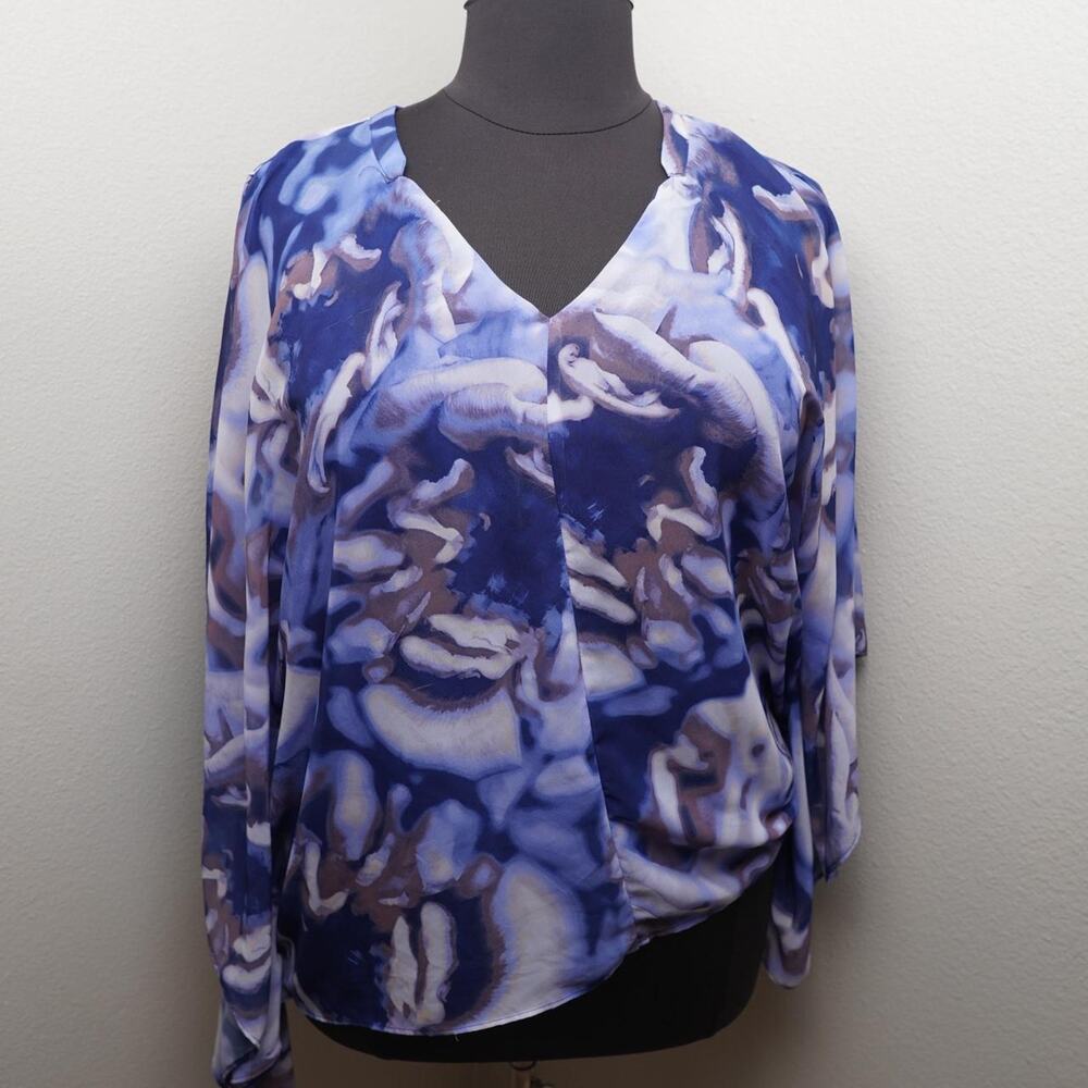 Jennifer Lopez Sheer Batwing Blouse Y2K XL